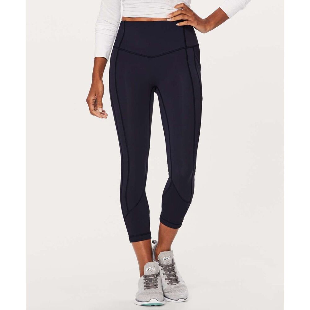 Lululemon All The Right Places Crop Midnight Navy size 12